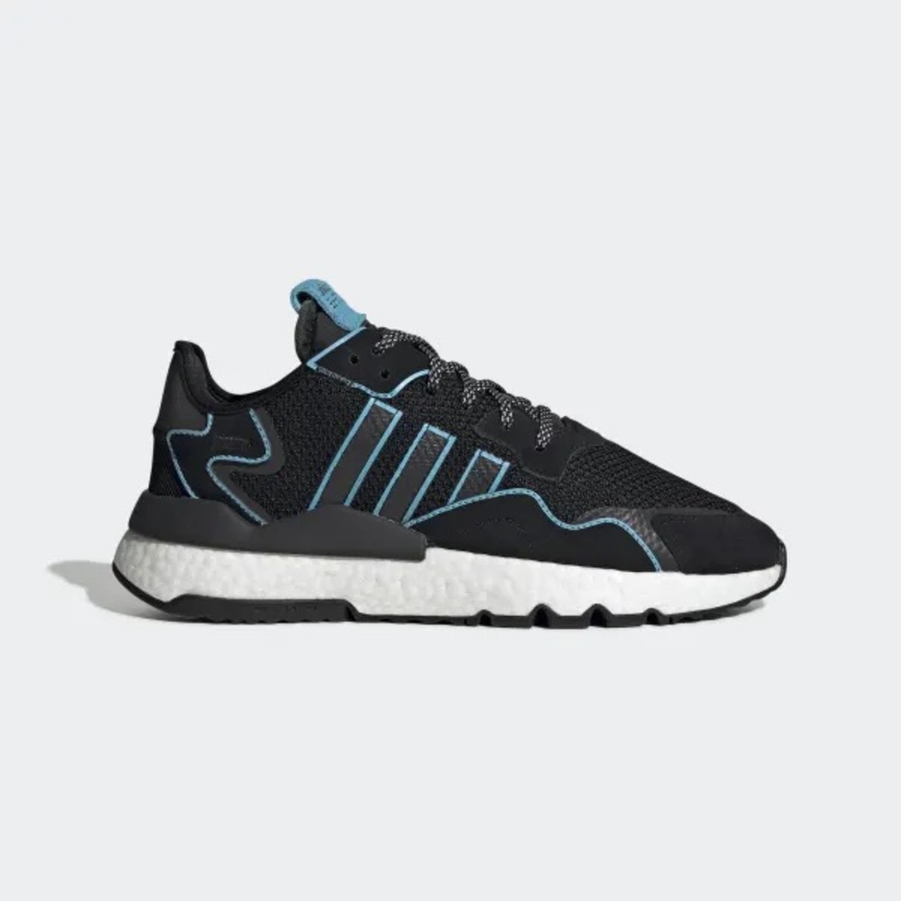 Adidas Nite Jogger Sneakers - Black/Cyan